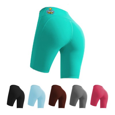 Women's High-Waist Quick-Dry Yoga Shorts