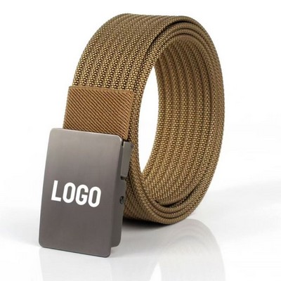 Automatic Buckle Canvas Belt