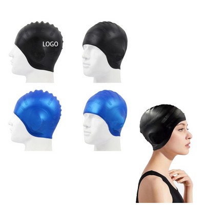 Adult Silicone Waterproof Ear Protection Swimming Cap