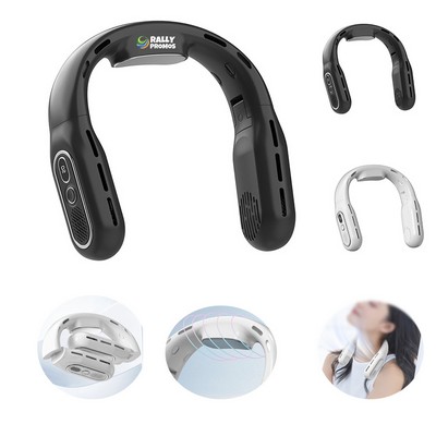 Folding Neck Hanging Fan Portable Digital Outdoor Fan