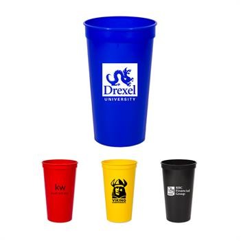 32 Oz. Smooth Colored Stadium Souvenir Cup