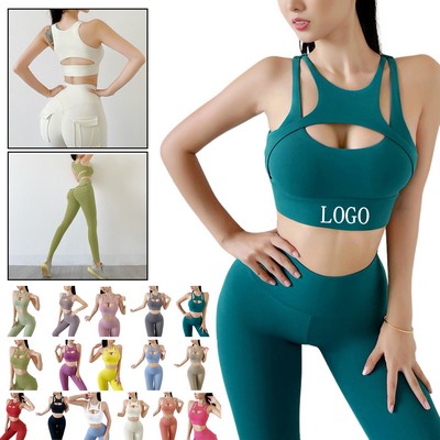Double-Sided Brushed Shockproof Sports Bra ( S - XL)
