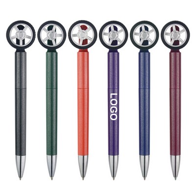 Tire Shaped Rotating Relieve Stress Ballpoint Pen