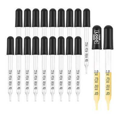 Black Rubber Head Pipettes Dropper