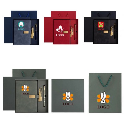 With Magnetic Clasp PU Leather Notebook Set