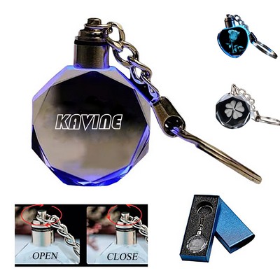 Crystal Colored Key Chain Light