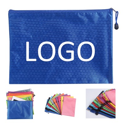 A4 Size PVC Waterproof Soccer - textured File Bags