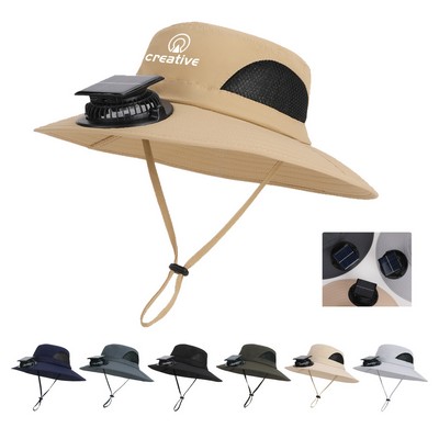 Solar Cooling Fan Fisherman Hat