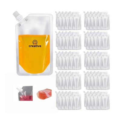 17 OZ Clear Spouted Pouches/Bags