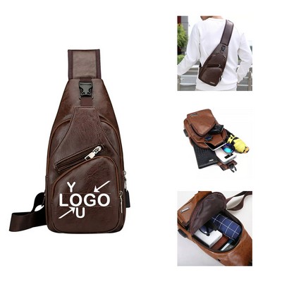 Genuine Leather Sling Pack
