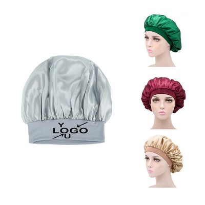 Satin Sleep Bonnet Cap