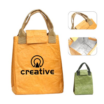 Waterproof Tyvek Thermal Lunch Bag w/Handle