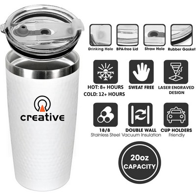 20 OZ Golf Tumbler Cup Stainless Steel Tumbler Mug w/ Lid