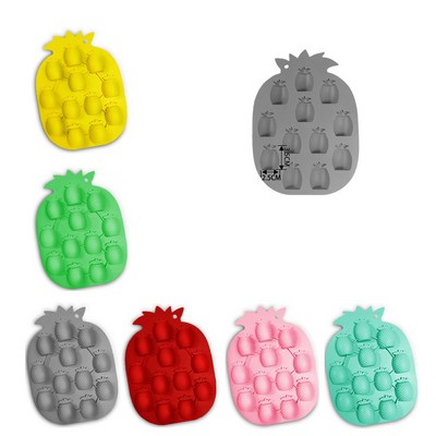 12-cavity Pineapple Shaped Silicone Ice Tray