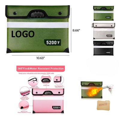 Fireproof Document Safe Bag