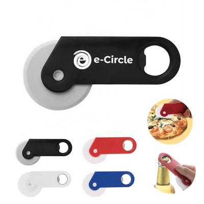 Pizza Cutter and Bottle Opener - Multi-Function Kitchen Tool