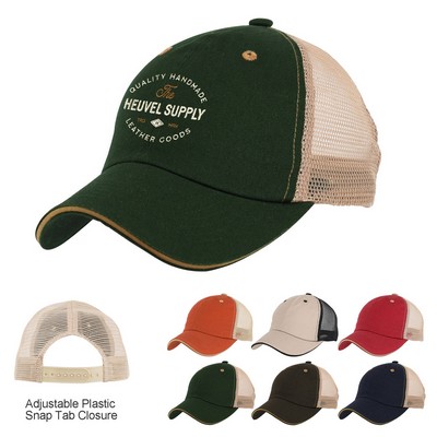 Faded Cotton Mesh Cap