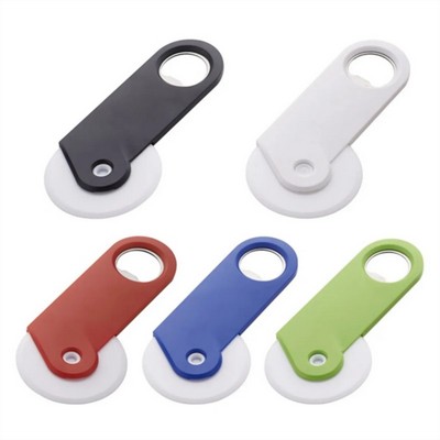 Promotional Eco Friendly Pizza Cutter with Bottle Opener