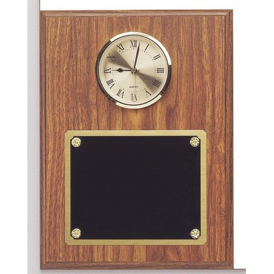Walnut Clock Plaque 9x12"
