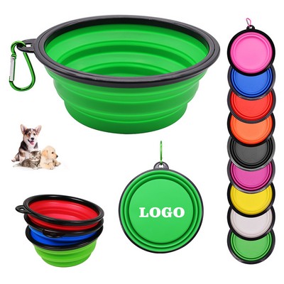 12oz Collapsible Pet Bowl with Carabiner