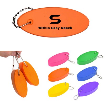 Customized Oval Foam Keychain