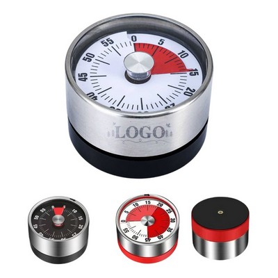 Stainless Steel Kitchen Cooking Visual Mechanical Timer No Batteries Required