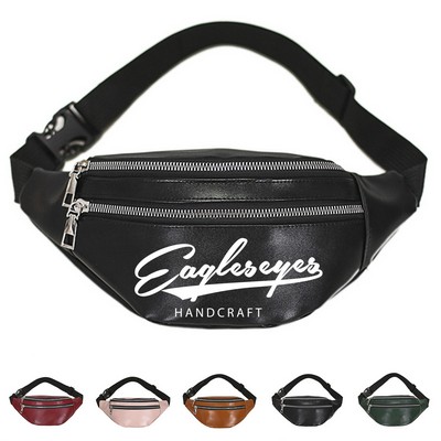 Waterproof PU Leather Sport Fanny Pack