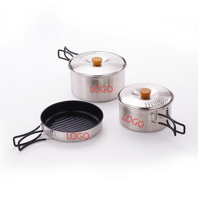 Outdoor Camping Foldable Cookware Set