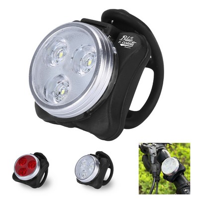 360 Degree Waterproof USB Rechargeable Bike Light Set