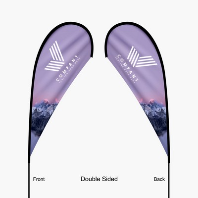 13.5Ft Teardrop Flag Double Sided