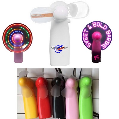 Mini Handheld LED Flashing Fan