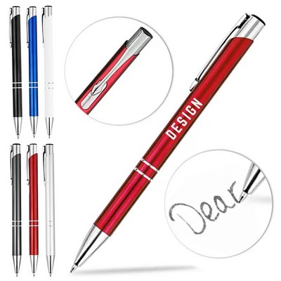 Metal Stylus Ballpoint Pen Black Ink Smooth Writing