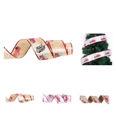 Burlap Christmas Ribbon
