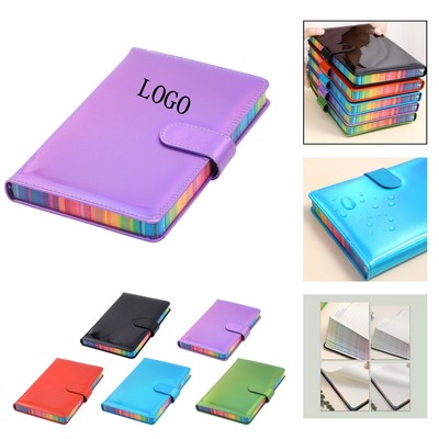 A5 Colorful Edge Thick Leather Notebook