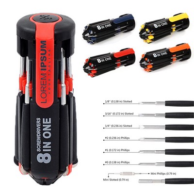 8" 1 Screwdriver With Led Light