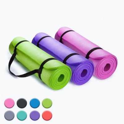 Nbr Exercise Yoga Mat With Carrying Strap