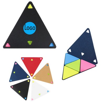 MOQ 10 pcs Triangle-Shaped Sticky Notes Pad