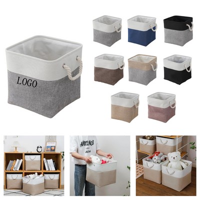 Collapsible Organizer Box w/ Soft Rope Carrying Handles