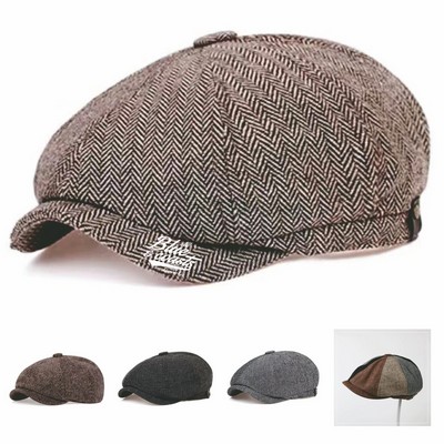 Herringbone Beret Cap