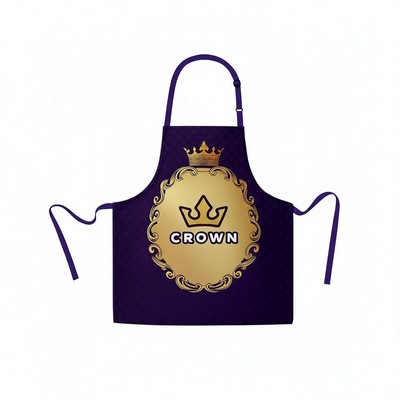 Poly Twill Full Color Bib Apron - (26"W X 30"H)
