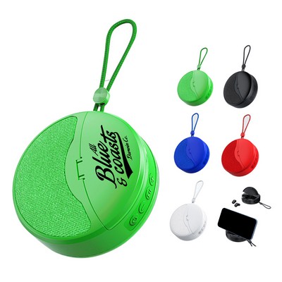 2" 1 Portable Bluetooth Wireless Speaker with Earbuds