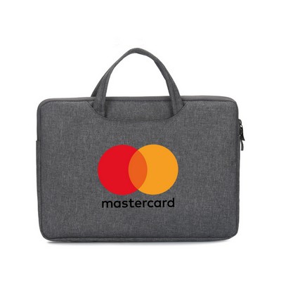 14" Executive Nylon Laptop Bag with Smart Handle and Full-Color Print