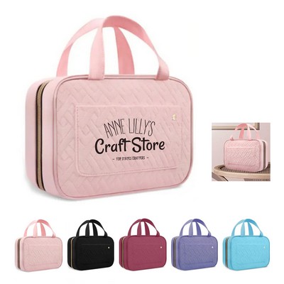 Waterproof Polyester Hanging Toiletry Bag