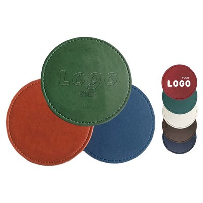 PU Leather Round Coaster