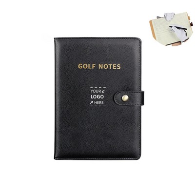 Custom Waterproof Leather Golf Scorecard Notebook