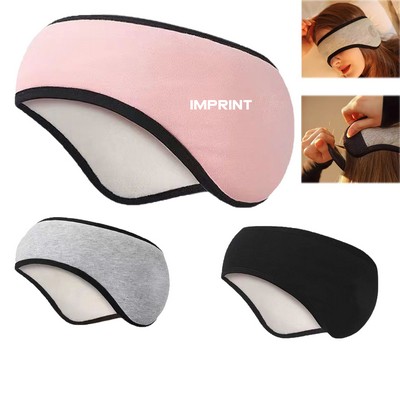 2--In-1 Winter Fleece Ear Covers Headband