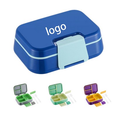 3 Compartments Plastic Lunch Box