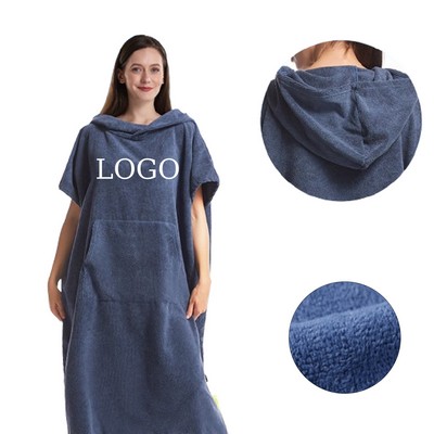 Quick-Drying Hooded Bathrobe