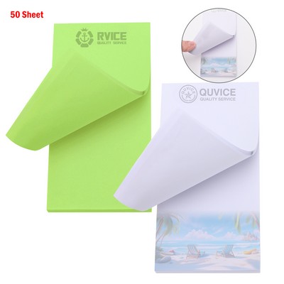 Custom 3'' x 5'' Full Color Adhesive Notepads (50 sheet)