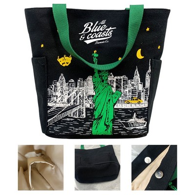 Cotton Canvas Trip Tote Bag